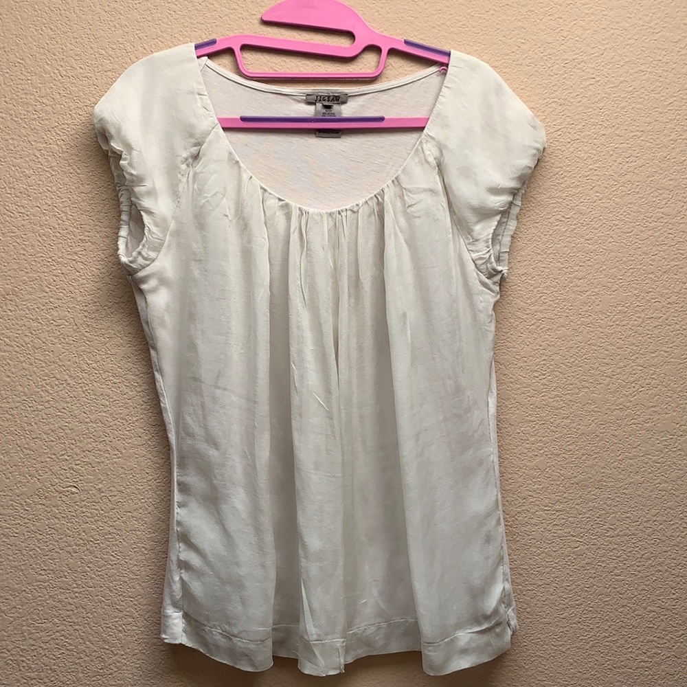 White Jigsaw Blouse